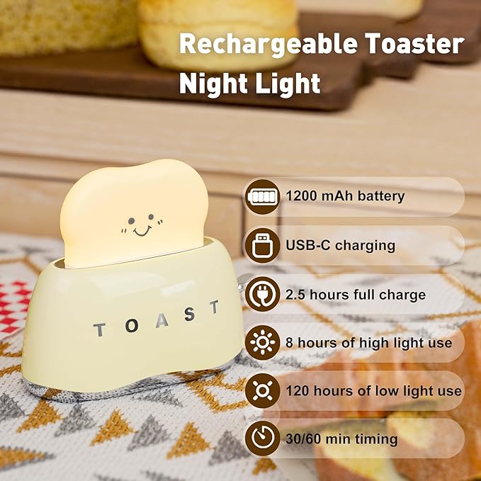 Mini Bread Toast Lamp